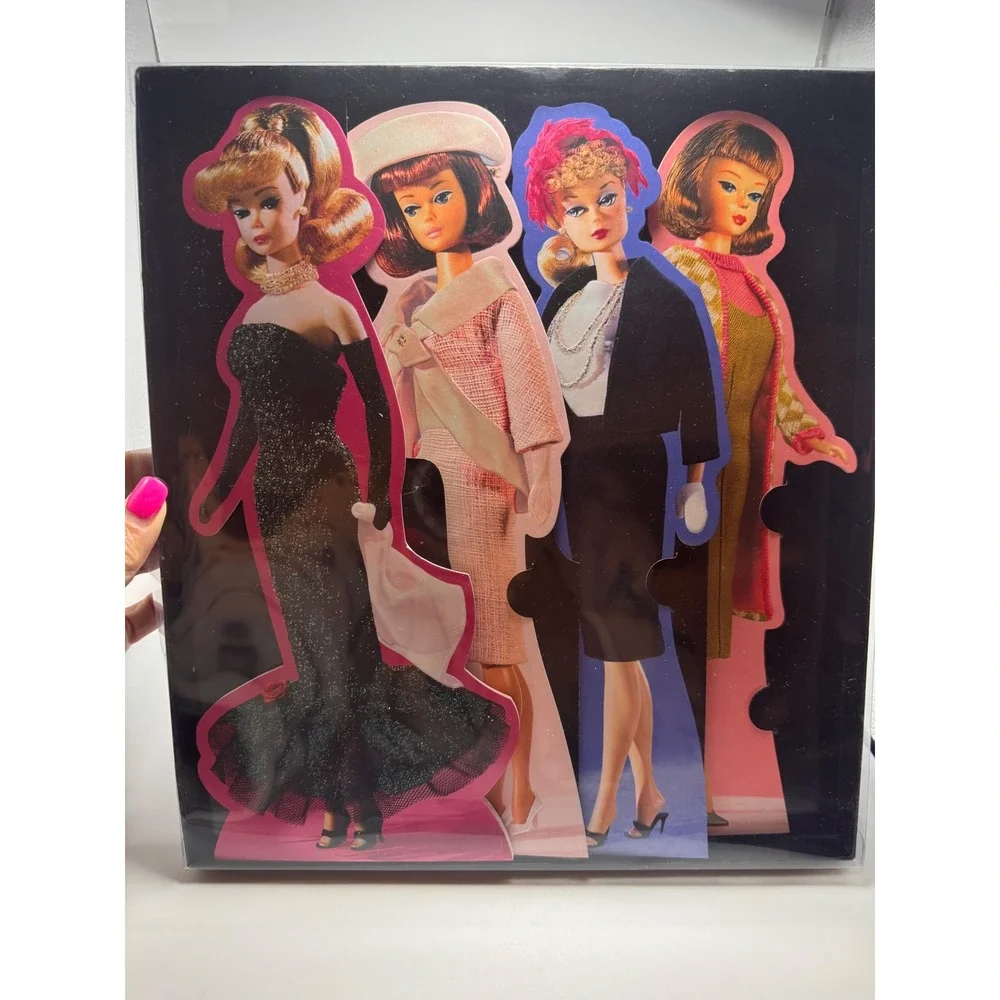 Hallmark Nostalgic Barbie Card Collection 4 Blank Cards Pink Envelopes 2003 NWOT